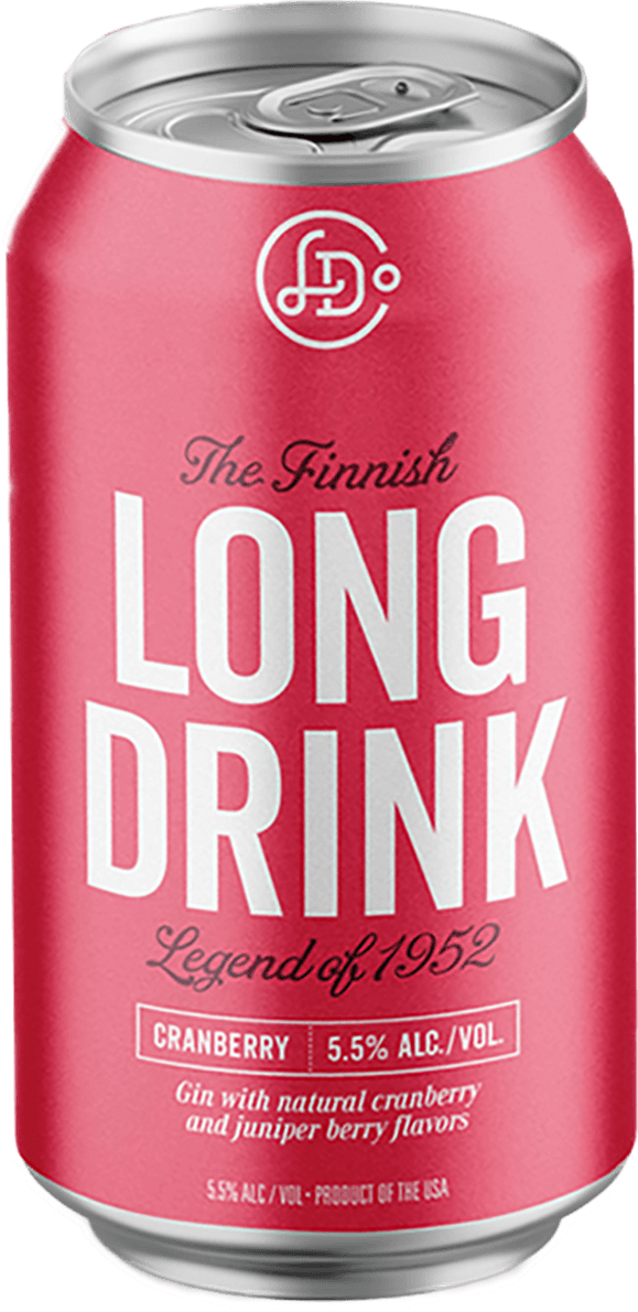 Long Drink Cocktails Cranberry 12oz 6pk